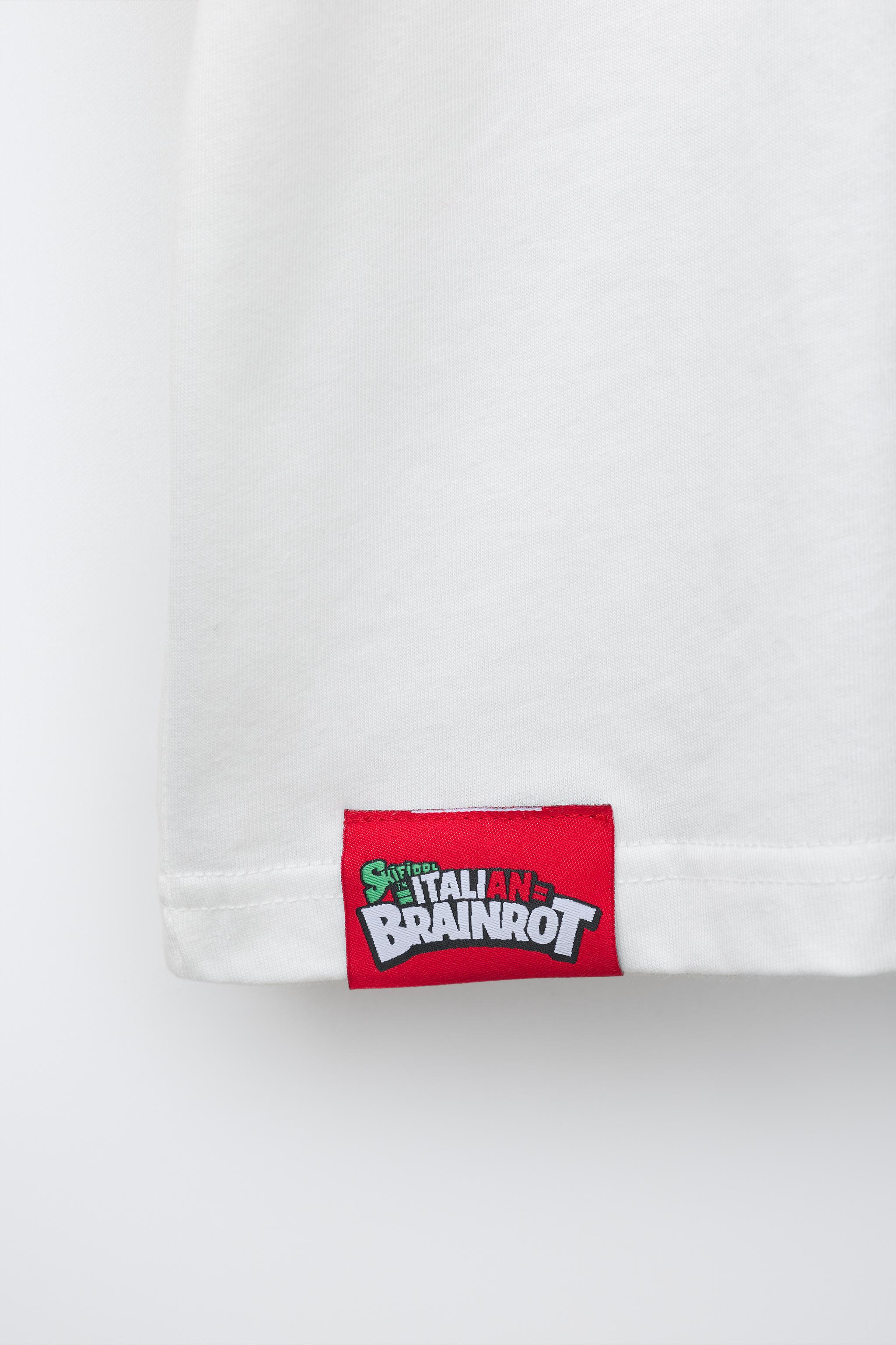 T-SHIRT IMPRIMÉ SIX SEVEN SKIFIDOL ITALIAN BRAINROT